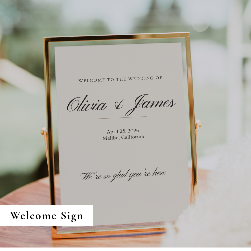 Old Money Wedding Sign Bundle — 30+ Editable Canva Templates